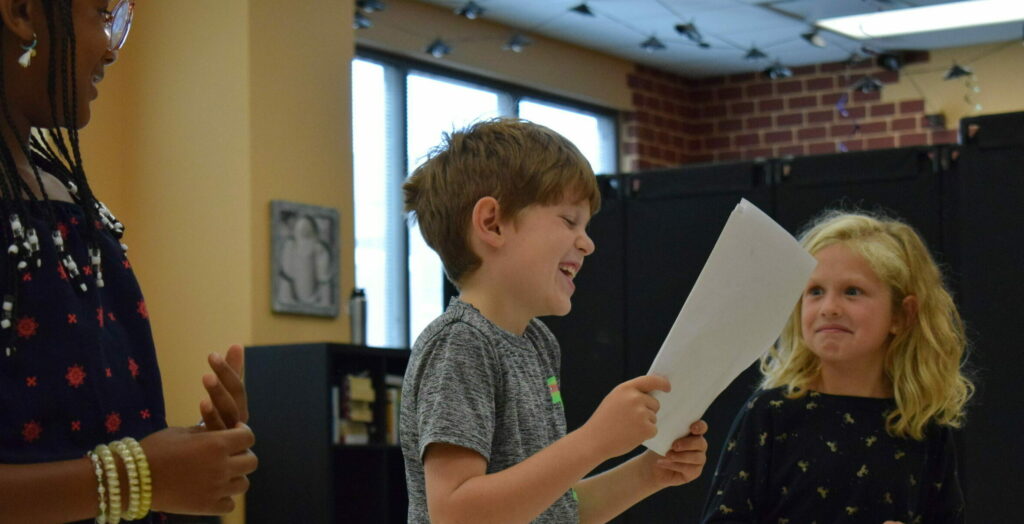 Child reading script