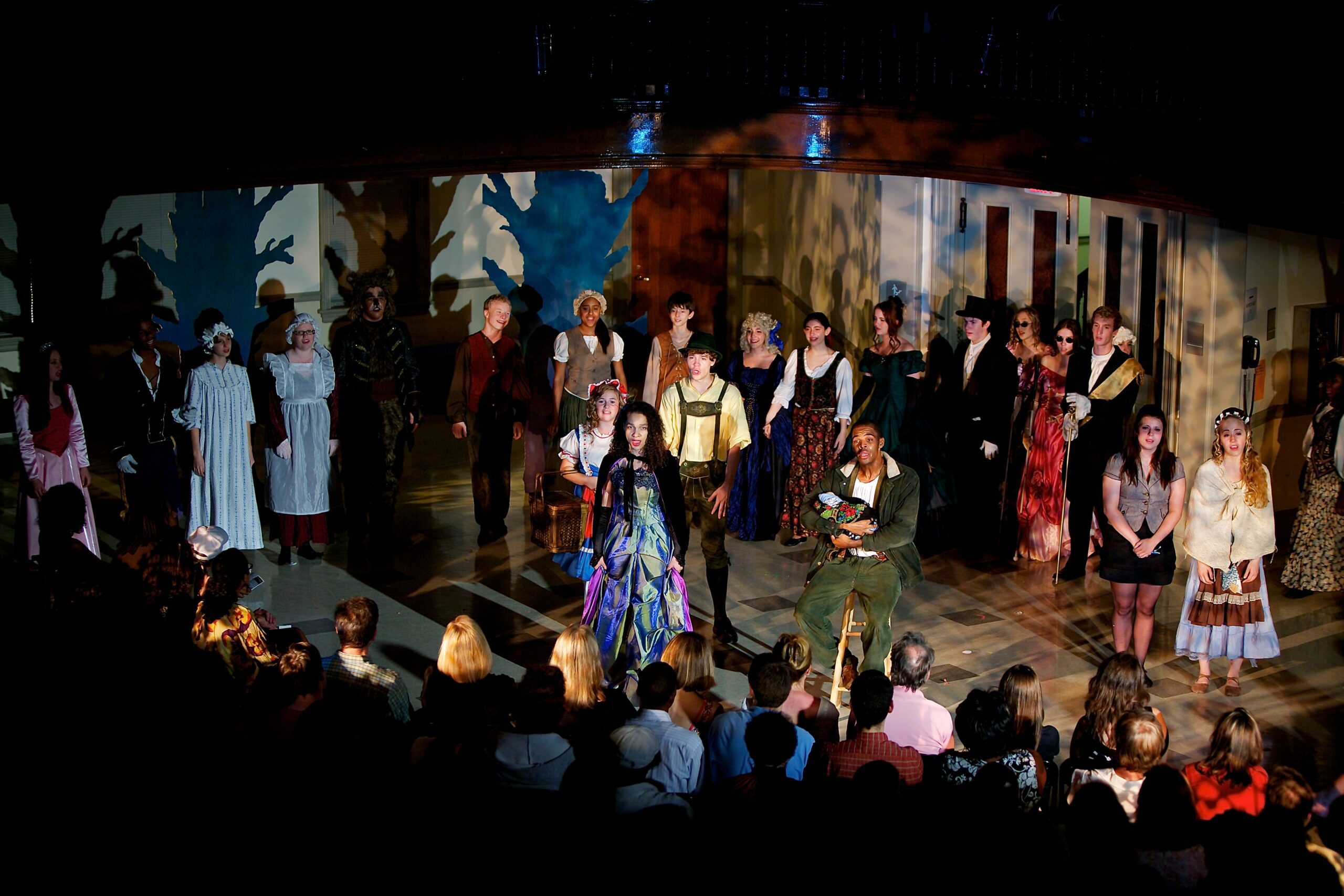 Still image from the musical "Into The Woods" performed by the Musical Theatre Institute for Teens at The Theatre Lab School of the Dramatic Arts.