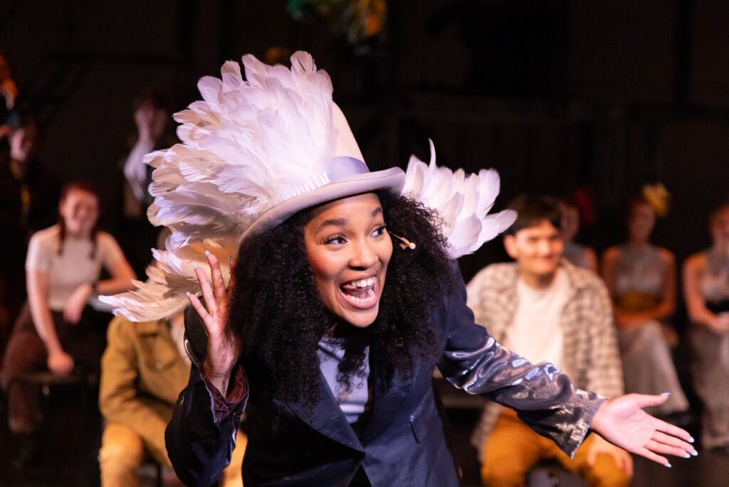 student from musical theatre program for teens performing Hadestown
